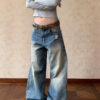 Retro Vintage Dirty Jeans