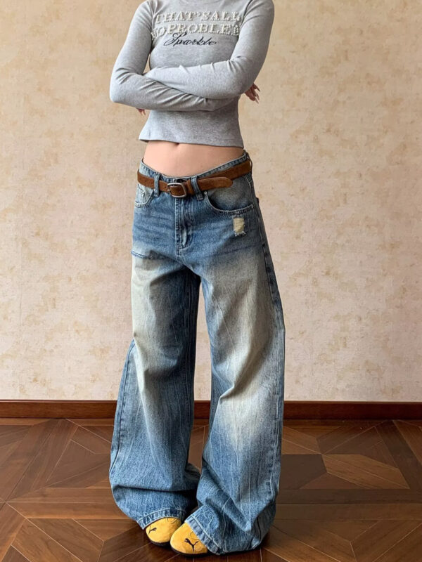 Retro Vintage Dirty Jeans