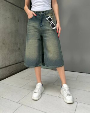 Green Tinted Unisex Jorts