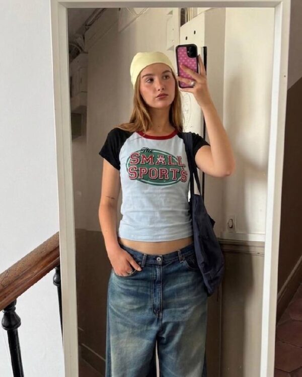 The Small Sports Light Blue Croptop