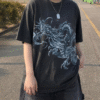 Dragon Grafitti Grunge Unisex Tshirt