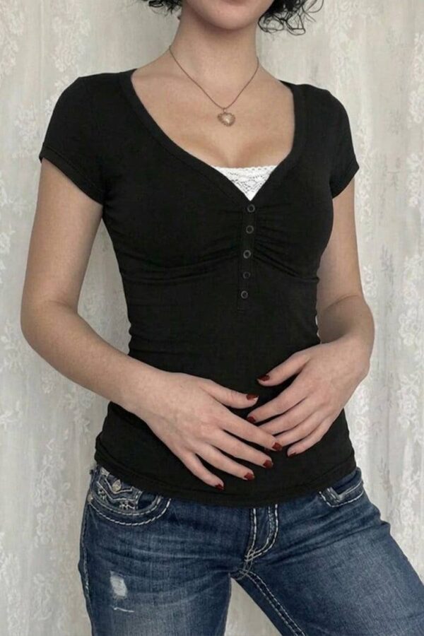 Black Laced Top