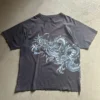 Dragon Grafitti Grunge Unisex Tshirt