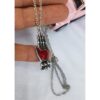 Hand With Red Heart Necklace