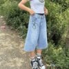 Light Blue Unisex Jorts