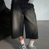 Black Fumed Unisex Jorts