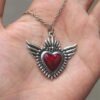 Angel Red Heart Necklace