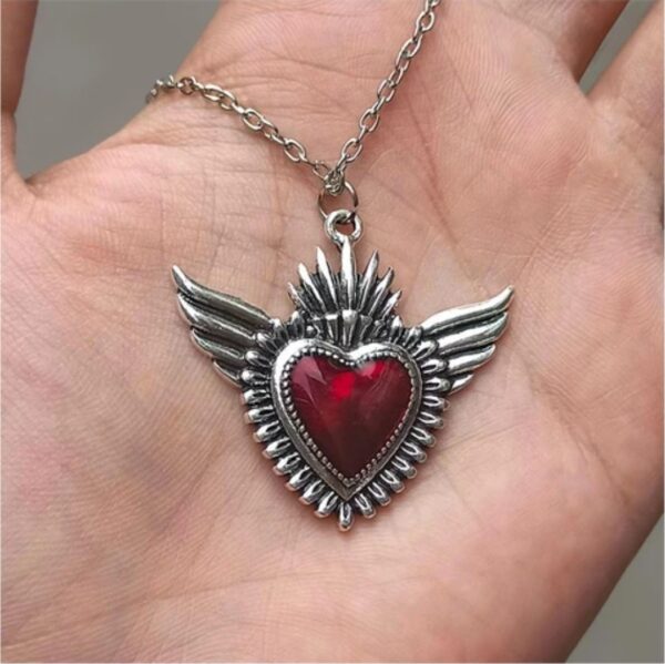 Angel Red Heart Necklace