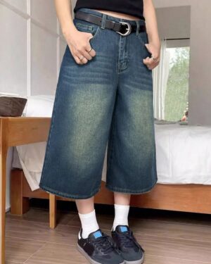 Green Tinted Unisex Jorts
