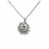 Moon and Sun Face Necklace