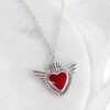 Angel Red Heart Necklace