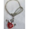 Gothic Red Heart Necklace