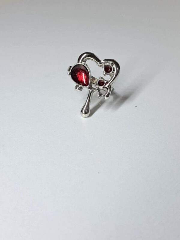 Melted Heart  Ring
