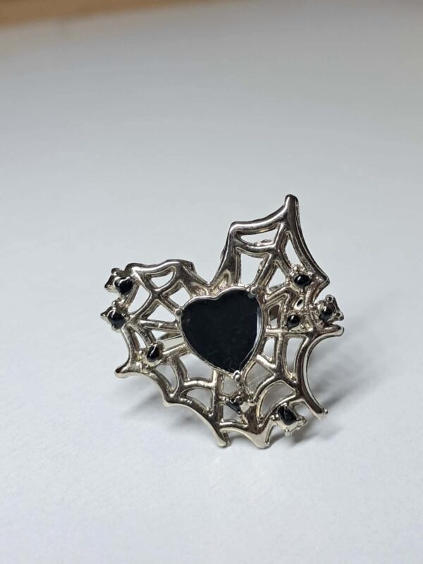 Spider Heart Ring