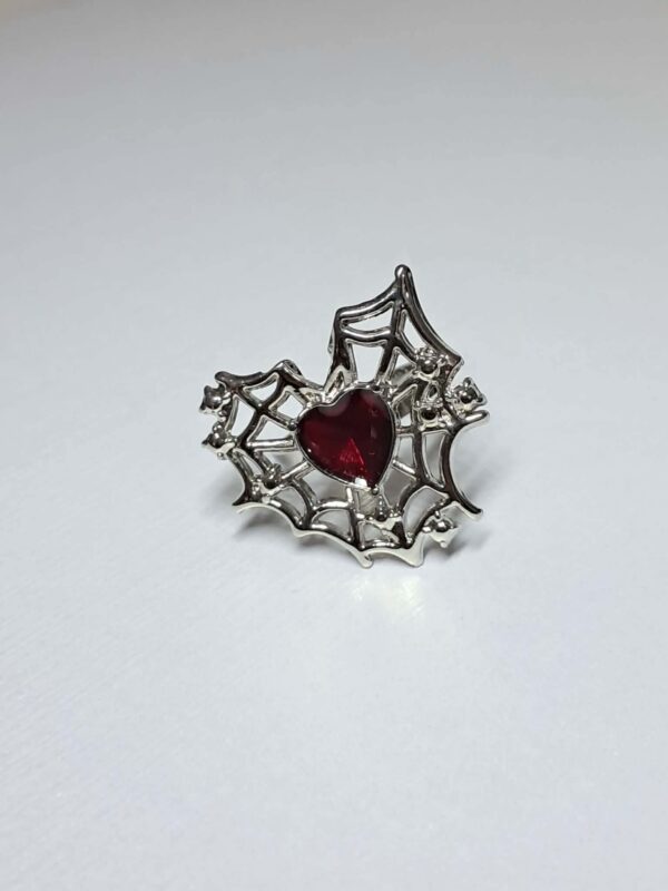 Spider Heart Ring
