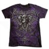 Purple Skull Grunge Unisex Tshirt