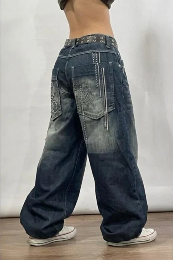 D2T Vintage Wash Unisex Baggy Jeans