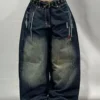 D2T Vintage Wash Unisex Baggy Jeans