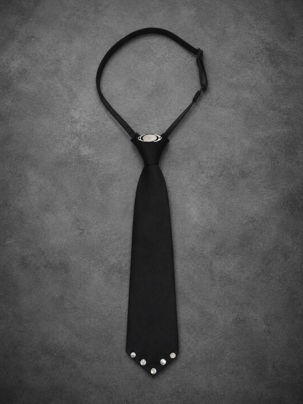Metal Detail Short Tie - 1