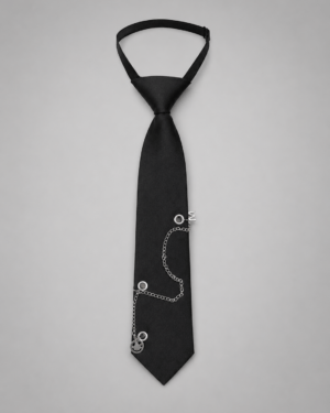 Metal Detail Short Tie - 2