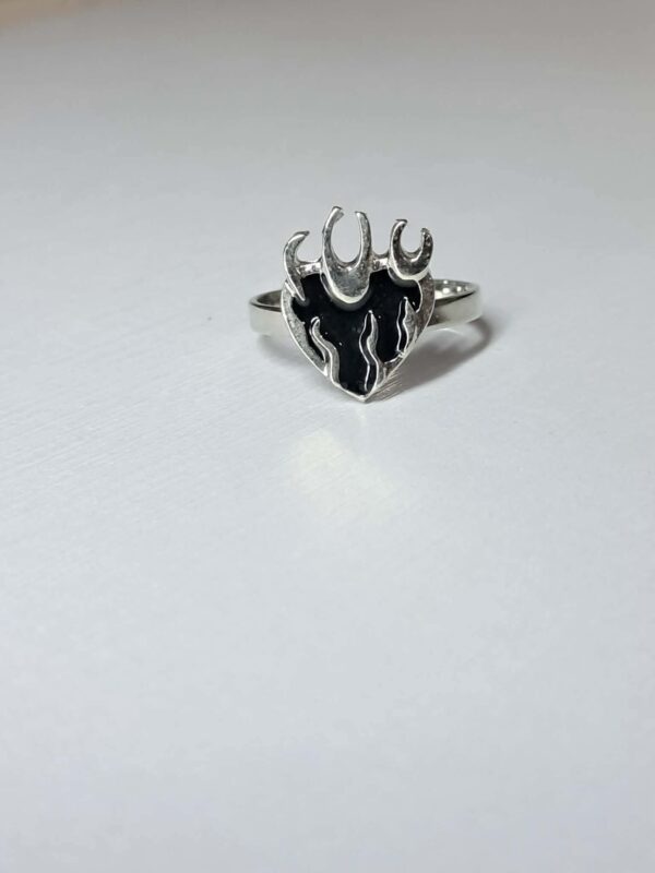 Flame Heart Ring