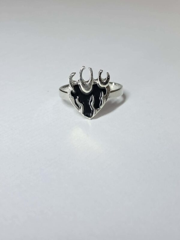 Flame Heart Ring