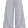 Wide Leg Thick Unisex Joggers - Gray
