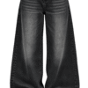 Fumed Black Extra Baggy Jeans