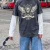 Gothic Washed Guitar Skeleton Long Sleeve (Copy)