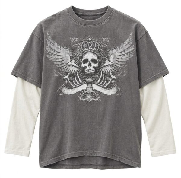 Gothic Washed Guitar Skeleton Long Sleeve (Copy)