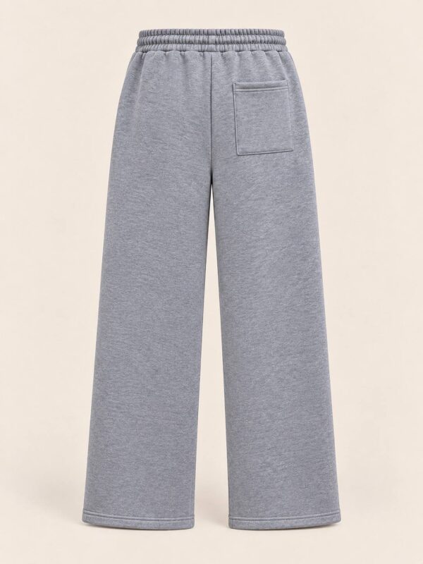 Wide Leg Thick Unisex Joggers - Gray