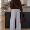 Wide Leg Thick Unisex Joggers - Gray