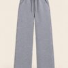 Wide Leg Thick Unisex Joggers - Gray